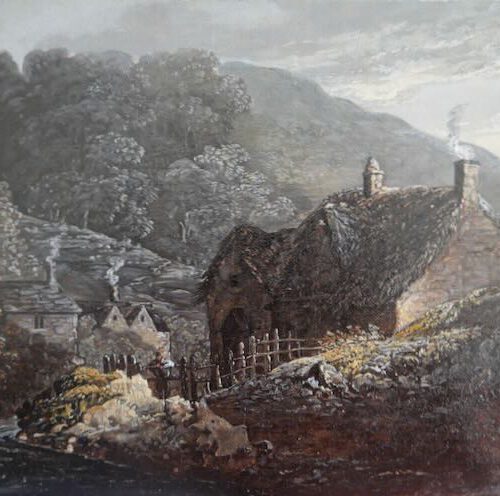 Benjamin Barker II (1776-1838): “Cottages at Castle Combe” and “On the Bath Canal”