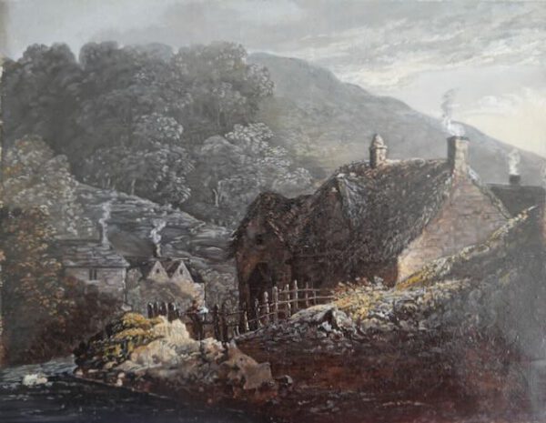 Benjamin Barker II (1776-1838): “Cottages at Castle Combe” and “On the Bath Canal”