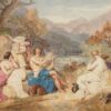 Joshua Cristall POWS (1767-1847): Arcadian Scene. English watercolour