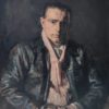 George Weissbort (1928-2013): Portrait of a Man Wearing a Leather Coat