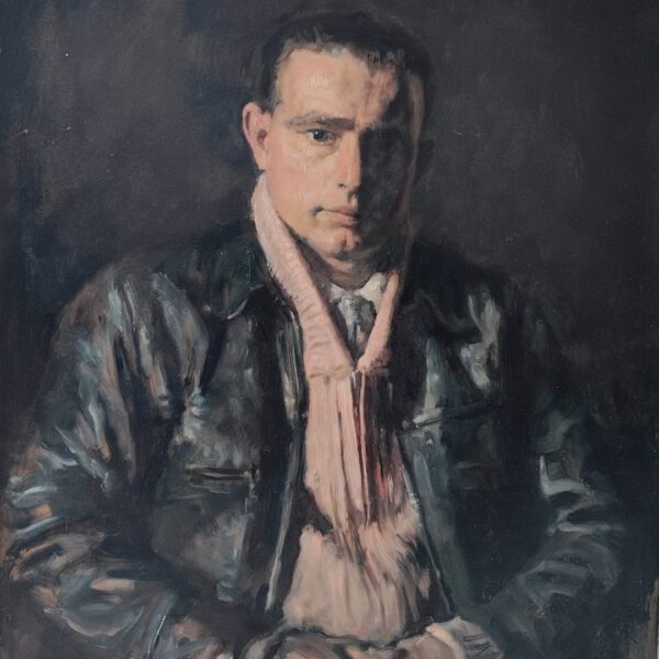George Weissbort (1928-2013): Portrait of a Man Wearing a Leather Coat