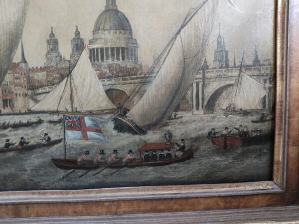 The Cumberland Fleet at Blackfriars Bridge with St Pauls and London in the Background