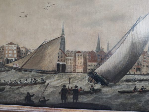 The Cumberland Fleet at Blackfriars Bridge with St Pauls and London in the Background