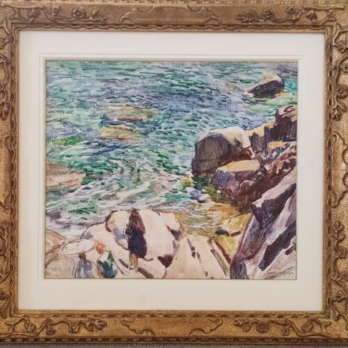 Lamorna Cove 1915 by Dame Laura Knight RA, RE (1877-1970)