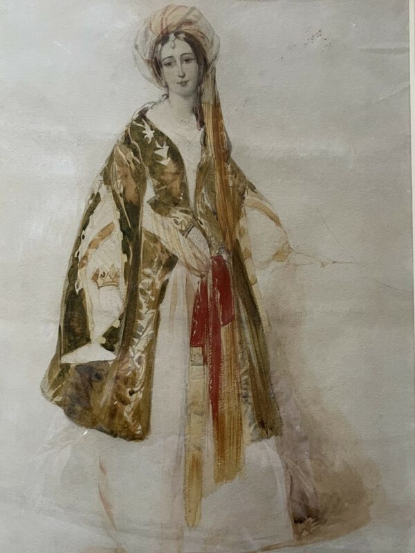 Frederick Goodall RA (1822-1904): European Lady in Oriental Costume
