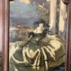Néstor Martín-Fernández de la Torre (1887-1938): Spanish Lady with Fan on a Balcony overlooking the Sea