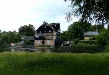 William Fraser Garden (1856-1921): The Old Mill, Hemingford Grey. Victorian watercolour