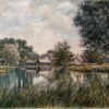 William Fraser Garden (1856-1921): The Old Mill, Hemingford Grey. Victorian watercolour
