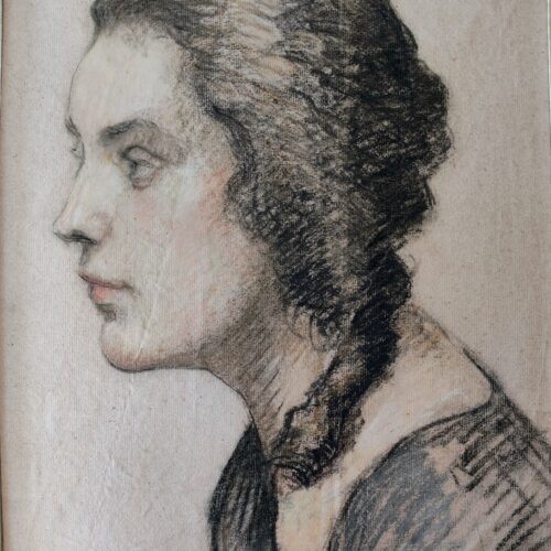 Knight Dame Laura Knight RA (1877-1970) Portrait of a Young Woman