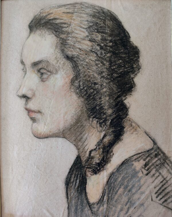 Knight Dame Laura Knight RA (1877-1970) Portrait of a Young Woman