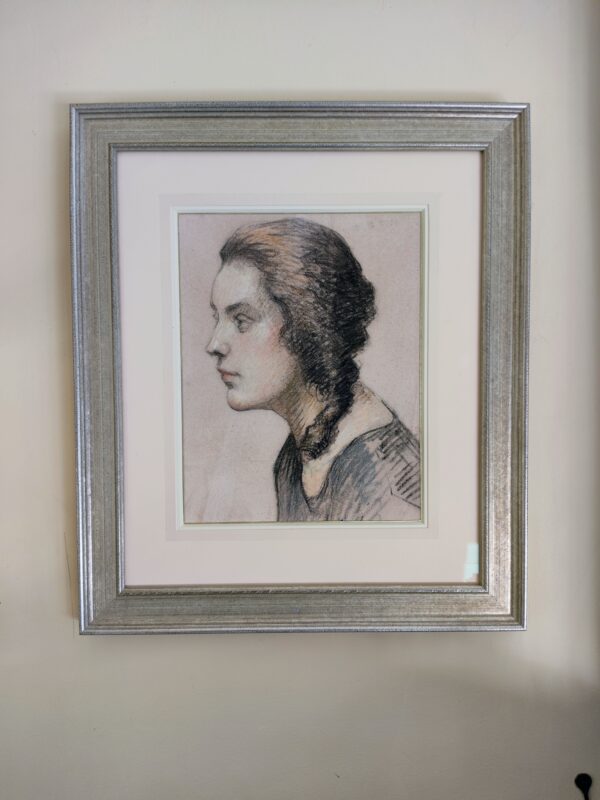 Knight port Fr Dame Laura Knight RA (1877-1970) Portrait of a Young Woman