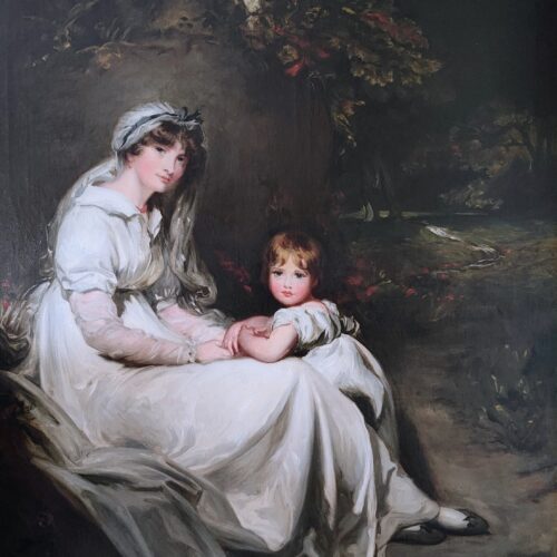 After Sir Thomas Lawrence PRA (1760-1830) Portrait of Lady Mary Templeton and her eldest Son.