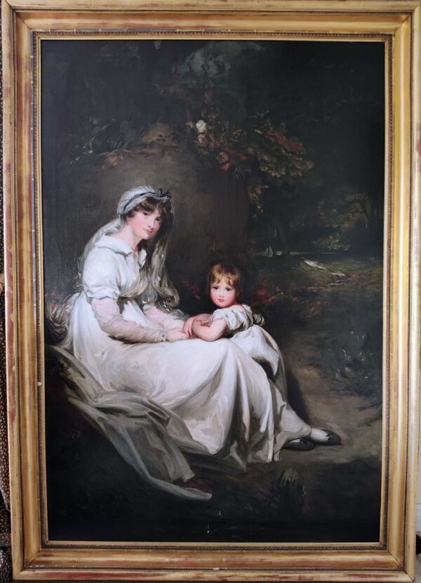 After Sir Thomas Lawrence PRA (1760-1830) Portrait of Lady Mary Templeton and her eldest Son.