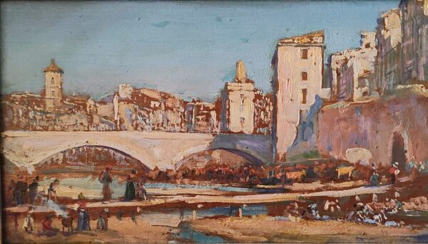 Ciardi new An Italian Bridge by Guiseppe "Beppe" Ciardi (1875-1932)