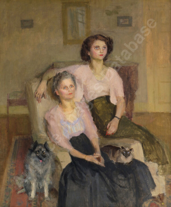 Seated Nude in a Green Armchair by Mary Potter (1900-1981) Modern British