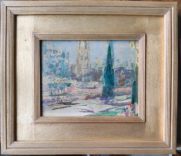 Walcot framed new William Walcot (1874-1943), Lancaster Gate from Kensington Gardens.