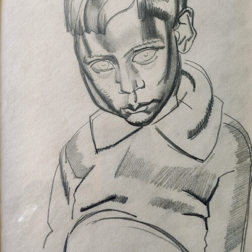 Portrait Study of The Artist's son by Frank Dobson RA (1886-1963)