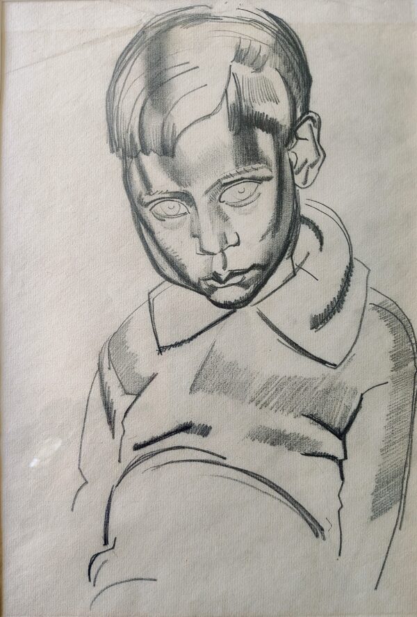 Portrait Study of The Artist's son by Frank Dobson RA (1886-1963)