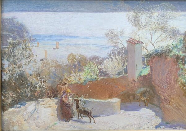 A View on the Italian Lakes by Walter J. West (1860-1933)
