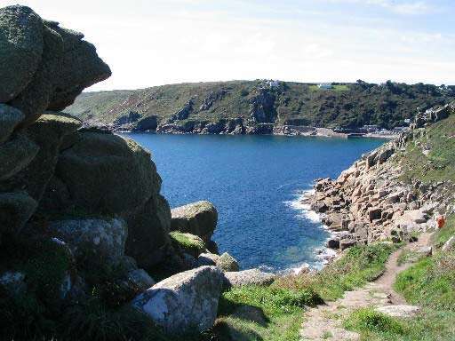 Lamorna Cove , Cornwall by Dame Laura Knight RA, RE (1877-1977) Modern British